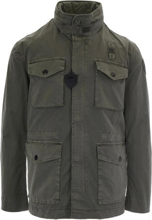 Blauer Light Jackets, male, Green, Size: 2XL Ashmont Dyed