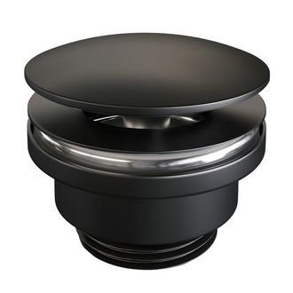 Marcel Breuer Chrome Edition Wastafelplug - always open - mat zwart