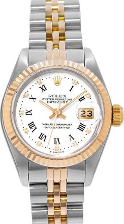 Rolex Pre-owned Rolex Datejust 26 Automatic Chronometer Diamond White Dial Ladies Watch 69173 WDJ