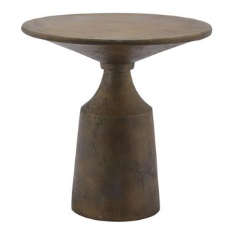 Schubiger M&ouml;bel Beistelltisch Metall Altgold B: 46 cm