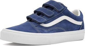 Vans Old Skool V Athletic Shoes Suede Deep Indigo : Mens 10.5 - Womens 12 Medium, Canvas/Suede