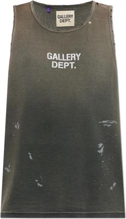 Gallery Dept. Mouwloos T-shirt met logo - Heren - Tops zonder mouwen - Grijs - M - Katoen - Tops