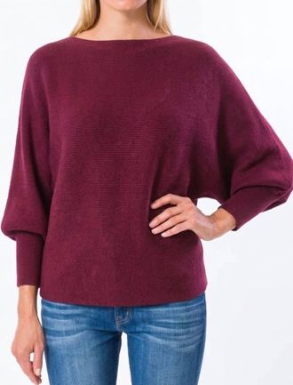 Kerisma Ryu Boat Neck Top In Wine