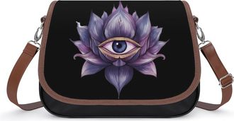 Generic Evil Eyes Flower Small Womens Crossbody Bags Shoulder Handbag with Adjustable Strap for Travel