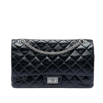 Chanel Pre-owned Reissue Flap - Dames - Pre-owned - Zwart - Maat: ONE Size Leer