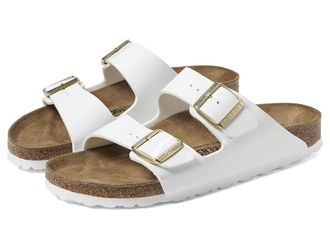Birkenstock Arizona Womens Shoes White Patent Birko-Flortm : EU 41 (US Womens 10-10.5) Narrow