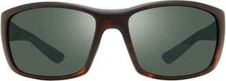 Revo Matte Tortoise Dexter Nylon Wraparound Sunglasses