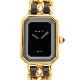 Chanel Pre-owned Vintage Polshorloge - Dames - Vintage Horloges - Zwart - ONE Size - Leer - Vintage