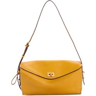 Balenciaga Medium Paris VII Leather Shoulder Bag in Curry/Muscade at Nordstrom