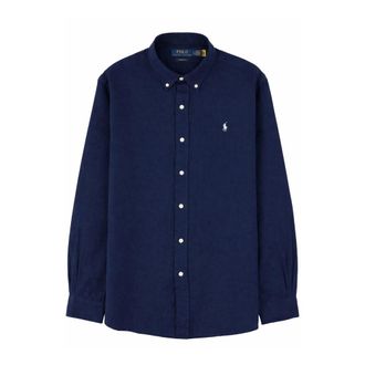 Polo Ralph Lauren Overhemden, Heren, Blauw, L, Long Sleeve Sport Shirt