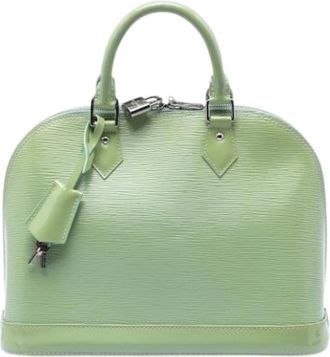 Louis Vuitton Pre-owned Handbags, female, Green, Size: ONE SIZE Pre-owned Alma