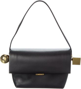 Jacquemus The Rond Carre Leather Shoulder Bag