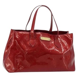 Louis Vuitton Pre-owned Handbags, female, Red, Size: ONE SIZE Pre-owned Vintage Patent Leather Hand Bag