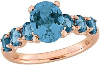 Rina Limor Rose Gold-Plated Silver 4.00 Ct. Tw. Topaz Ring