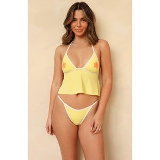 Dippin' Daisy's Swimwear Outback Super Cheeky Bikini Bottom in Banana Bay at Nordstrom, Size X-Small
