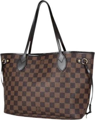 Louis Vuitton Tweedehands Canvas Louis Vuitton tassen - Dames - Vintage Shopper - Bruin - ONE Size - Vintage