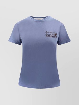 Golden Goose cotton logo print short sleeve t-shirt
