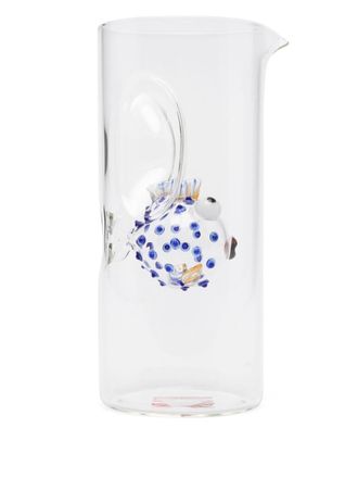 Massimo Lunardon parrot-fish glass jug - unisex - glass - One Size - White