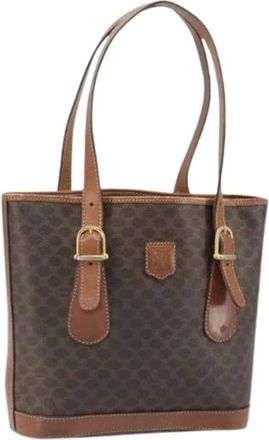 Celine Pre-owned Tote Bags, female, Brown, Size: ONE SIZE Pre-owned Plastic Vintage Tote
