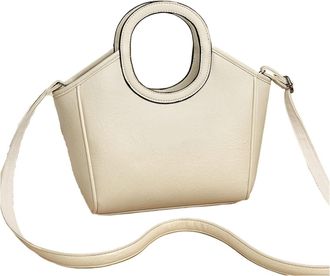 Generic Handbags Women Bags Designer Ladies Shoulder Crossbody Tote Leather Messenger Handle Female(Beige)