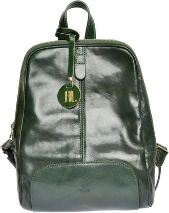 Anna Luchini Groen Rundleer Tas