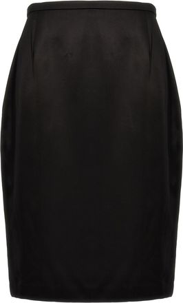 Saint Laurent Black Satin skirt