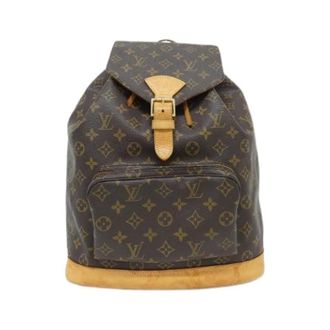 Louis Vuitton Pre-owned Backpacks, female, Brown, Size: ONE SIZE Pre-owned Vintage Canvas Backpack