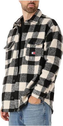 Tommy Jeans TJM Check Overshirt Ext - Heren - Zomerjassen - Veelkleurig - L - Polyester - Jassen