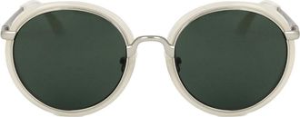 Linda Farrow DRIES VAN NOTEN DVN78 C7 Mens Sunglasses White Size 53