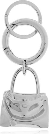 Balenciaga Keyrings, unisex, Gray, Size: ONE SIZE Brass Keychain