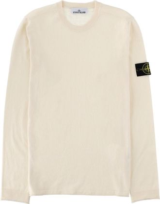 Stone Island off White Crew Neck Sweater