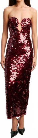 Bardot Braya Sequin Dress In Red