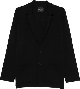 Roberto Collina Cardigan con tasche e bottoni - Nero
