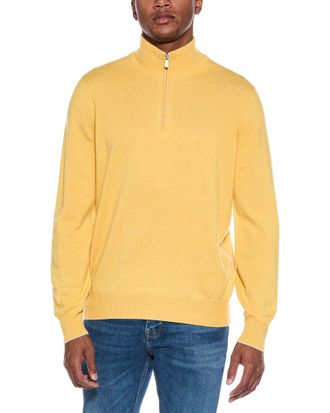 Brunello Cucinelli Cashmere 1/4-Zip Mock Neck Sweater