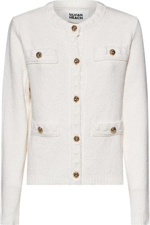 Silvian Heach Farlawa Cardigan - Dames - Vesten - Wit - L - Katoen - Truien & Vesten