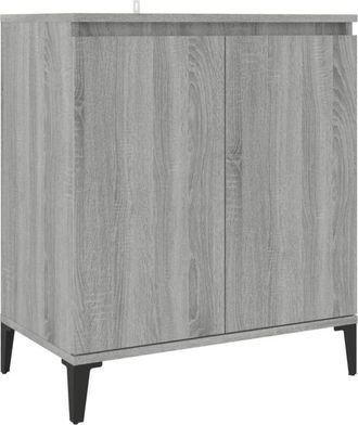 vidaXL Vidaxl - Aparador de madera contrachapada gris Sonoma 60x35x70 cm
