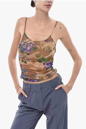 Off-white SEASONAL Floral Mesh Tank Top size 40
