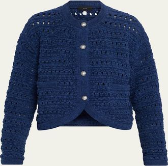 Alanui The Breath Of The Lagoon Open-Knit Jacket
