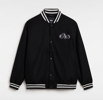 Vans Mens Scuttle Baseball Jacket - Grey - Size X-Large