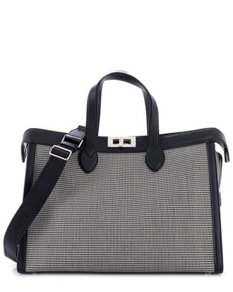 Fendi Fendi Black Wool/Hair Peekaboo Iseeu Forty8 Handbag (Authentic Pre-Loved)