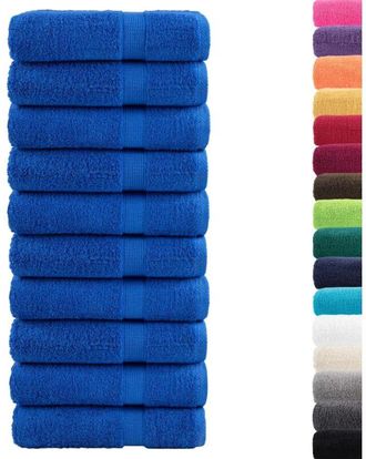 vidaXL Toallas De Mano Solund 10 Unidades Azul 50x100 Cm 600 Gsm Vidaxl