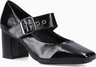 Hush Puppies Womens Celcilia Buckle Womens Court Shoes - Black - Size: 4