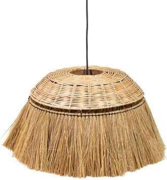 Wanderlust Deco Lampara de techo de fibra natural marrón 50x50x30