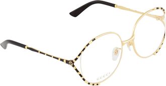 Gucci Demo Round Ladies Eyeglasses GG0596OA 001 58