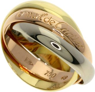 Cartier Yellow Gold (18K) Pink Gold (18K) White Gold (18K) Band Ring (Pre-Owned)
