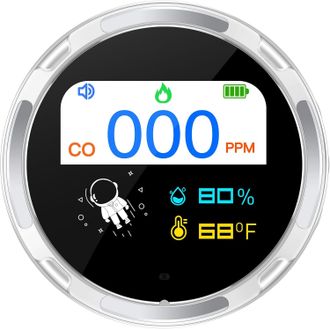 OEM Detector De Mon&oacute;xido De Carbono Port&aacute;til, Alarma De Mon&oacute;xido De Carbono Impermeable Ip67, 3 En 1 (temperatura Y Humedad Del Co), Ideal Para Interiores