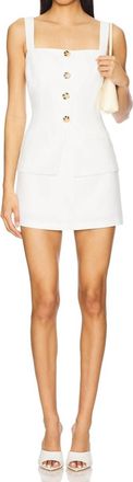 Amanda Uprichard Travis Skort Romper In Ivory