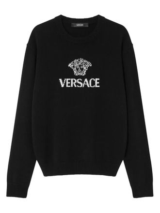 Versace Medusa-motif sweater - Black
