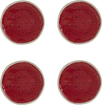 Bordallo Pinheiro Plato de Frutas Sand&iacute;a - Set de 4 piezas