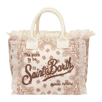 MC2 Saint Barth Tote Bags, female, Beige, Size: ONE SIZE Colette Hand Bag With Shoulder Strap